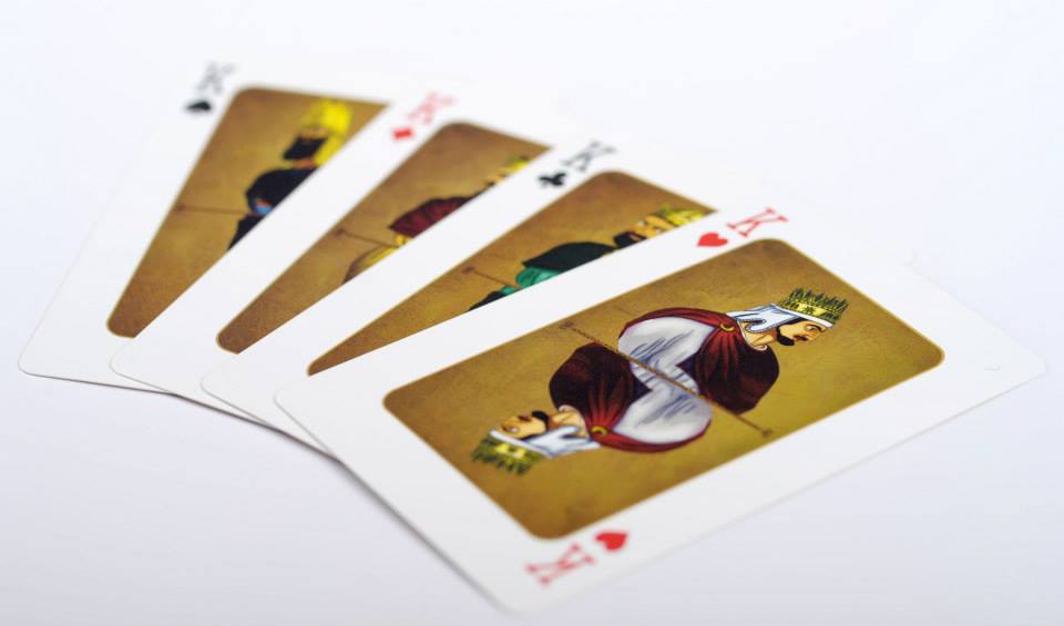 Face cards fan